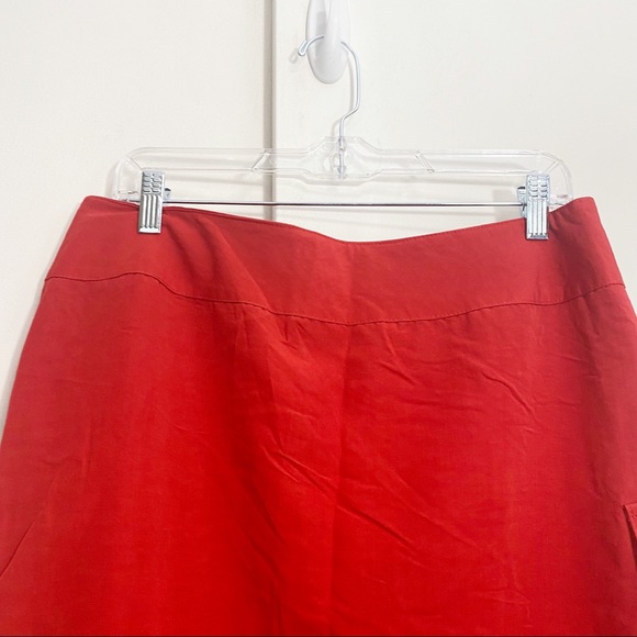MICHELE linen blend pencil skirt cargo pocket 14 - Picture 2 of 8